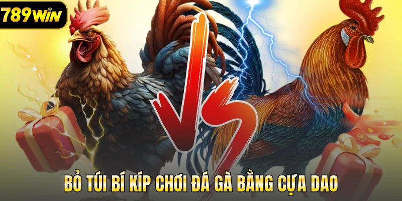 Bỏ túi bí kíp chơi đá gà bằng cựa dao